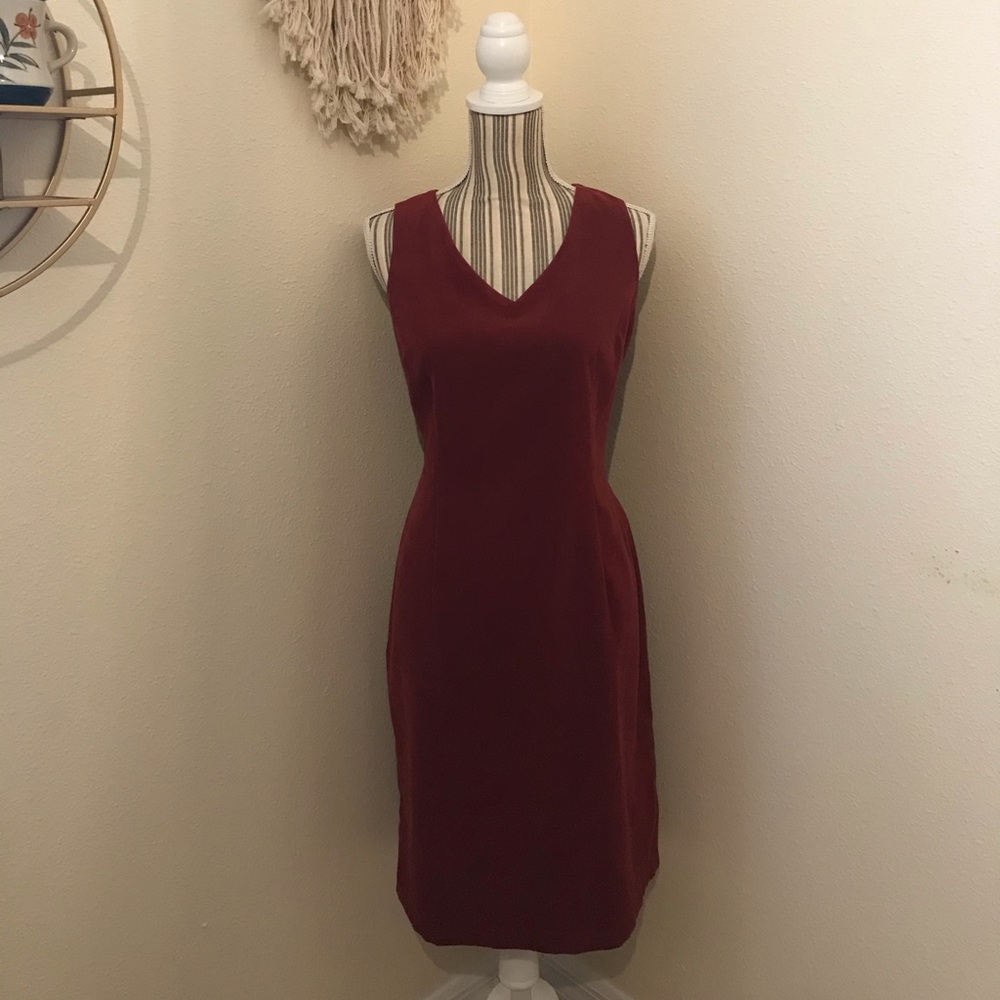 Burgundy dress